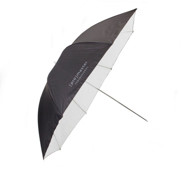 45" Reflective Umbrella - White with Black Backing