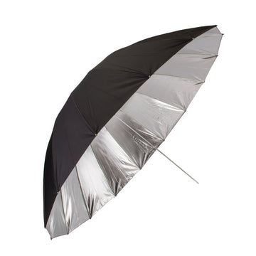 60" Reflective Umbrella - Silver with Black Backing