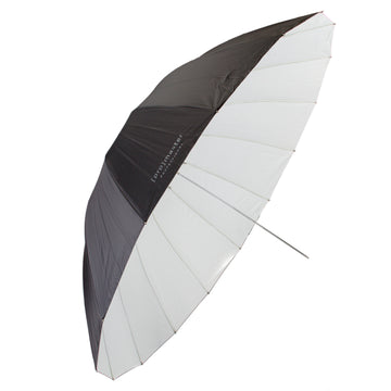 72" Reflective Umbrella - White with Black Backing