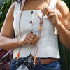Adjustable Rope Strap - Orange / Navy